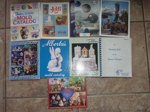 9 Vintage Ceramic Mold Catalogues 1