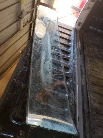 1957 - 1960 Ford Custom Cab rear back glass 1