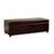 Ottoman Palmer rectangular storage or coffee table leather dark brown 5 thumbnail