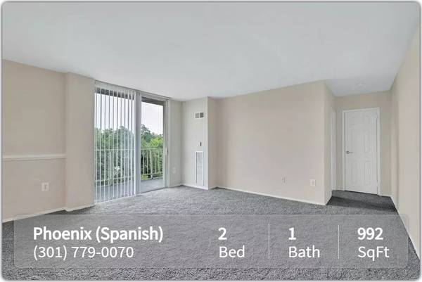 $1,701 / 2br - 992ft2 - The Phoenix Apartments (Spanish) ¡Encuentra excelentes apartamentos! P (Bladensburg - Bladensburg Waterfront Park)63779239207809120