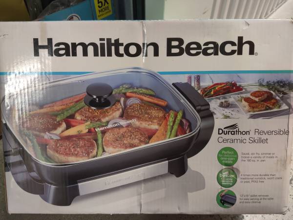 Hamilton Beach Durathon Reversible Ceramic Skillet 1