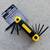 NEW 8 piece folding compact SAE Allen wrench tool hex key set 1 thumbnail