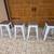 4 metal stacking bar stools counter hieght 1 thumbnail