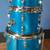 LUDWIG 1970S BLUE SILK DOUBLE BASS DRUM SET BLUE OLIVE BADGE 9 thumbnail