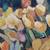 Framed floral original oil painting Tulips 4 thumbnail