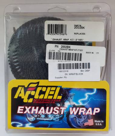 Accel Motorcycle Exhaust Wrap 1