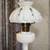 Aladdin Model B Oil Lamp White with Shade 1 thumbnail