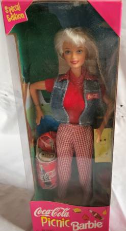 1997 Mattel Coca-Cola Picnic Barbie Doll Special Edition # 19626 1