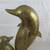 Vtg Brass Mom & Baby Dolphin Statue 19" Tall Made In Korea 3 thumbnail