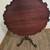 Table Tilt-Top Pie Crust Mahogany Table Ball & Claw Feet 16 thumbnail
