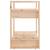vidaXL Book Cabinet Natural Wood Solid Pine Wood Small Book Cabinet..! 6 thumbnail
