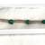 Antique great condition .925 chain link silver Malachite bracelet 3 thumbnail