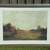 Litho Impressionist Landscape 62x47" Art Deco Woven Silver Mesh Frame 1 thumbnail