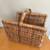 Gathering Wicker Basket Wood Fireplace Hearth Magazine Farmhou 9 thumbnail