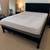 Queen size bed- upholstered black velvet frame 1 thumbnail