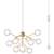 Plug in Sputnik Chandelier 12-Light Pendant Light with 16 ft Cord Bulb 2 thumbnail