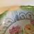 VTG Large Fruit Bowl ~ Green & Gold ~ Roses 2 thumbnail