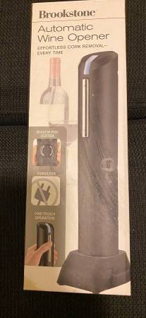 New in box  Brookstone automatic wine opener. 1