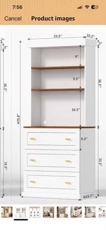 Storage Shelf with Drawers 1