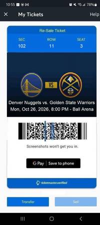 nuggets warriors 1