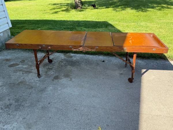 Vintage Folding Mortitian’s Table 1