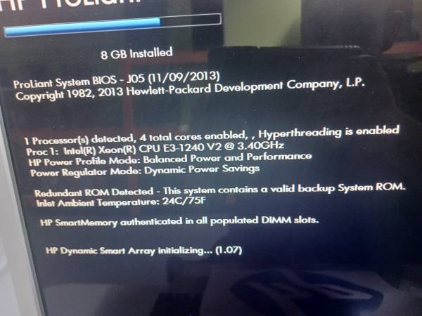 SERVER HP Proliant DL320e Rackmount server 2X 500GB DRIVES Complete - $125 (Kennedale TX)63471251480065121
