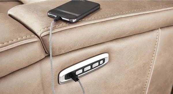 Southlake Sand Triple Power Reclining Sofa with Audio - $1,00062974825847299124