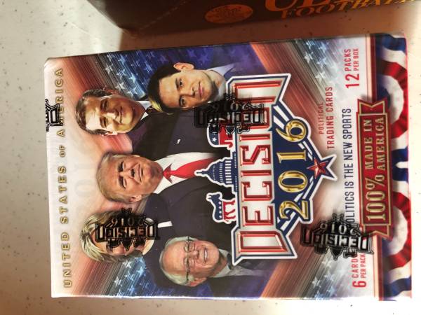 2016 LEAF DECISION 2016 SEALED BLASTER BOX - DONALD TRUMP CARDS !! 1