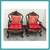 Vintage Qing Dynasty Style Carved Rosewood + Marble Arm Chairs, Pair 10 thumbnail