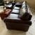 100% solid leather couch, chair, and ottoman 2 thumbnail