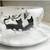 Lenox Black Kittens & Butterflies Etched Frosted Art Glass Bowl & Box 1 thumbnail