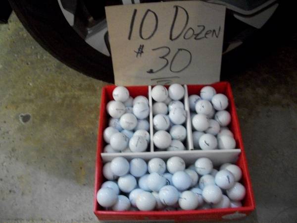 Golf Balls 10 Dozen mix brands only..$3/dozen 1