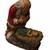 Vintage RP Gauer Kneeling Santa Praying Over Baby Jesus Statue Figurine Signed R 1 thumbnail