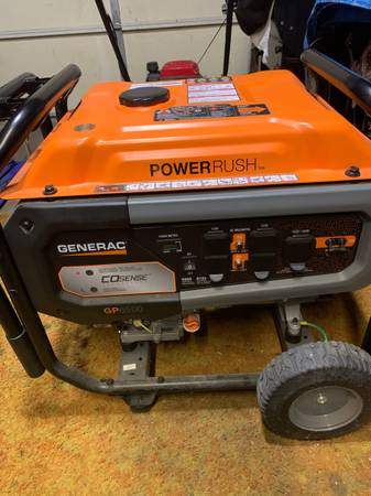 Generac 6500 generator used once like new 1