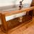 Console Sofa Table 53“ w 2 tiers  solid wood & glass top  Vintage 7 thumbnail