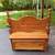 Beautiful solid black cherry bench with storage 1 thumbnail