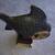 Vintage Bronze or Brass Fish Sculpture on Wooden Base 1980 2 thumbnail