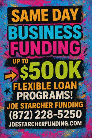 SAME DAY FUNDING! BAD CREDIT OK! NO COLLATERAL REQUIRED! 1