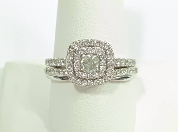 Neil Lane 14K White Gold 1 CT Princess Cut Diamond Bridal Set 11098429 1