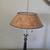 Neoclassical Candlestick Lamp with Faux Burlwood Shade 2 thumbnail