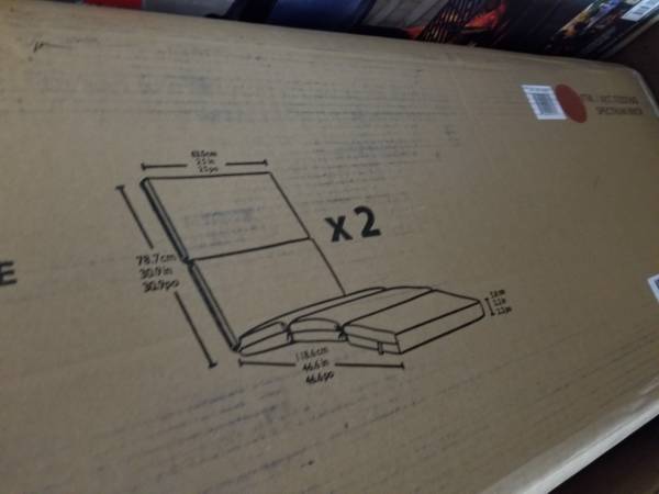 CHAISE LOUNGE SPECTRUM PEBBLE COLOR CUSHION SET 2 PACK NEW IN BOX 1