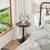 Simple Trending Small Side Table, Round Drink Table End Table, Sofa Table TV Tra 2 thumbnail