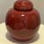 OXBLOOD CHINESE SANG DE BOEUF 6" TALL GINGER JAR WITH LID FLAMBE GLAZE 1 thumbnail