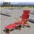BRAND NEW! Portable Wood Red Lounge Chair with Removable Leg Rest 12 thumbnail