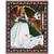 Christmas Angel with Doves - Lynn Bywaters - Cotton Woven Blanket Thro 1 thumbnail