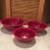 Pyrex Corning Cranberry Mauve 3 Nesting Bowls 3 thumbnail