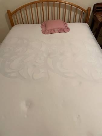 Full Size Platform Bed with Mattress 1