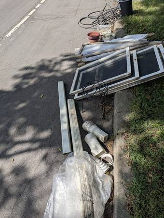 Free on curb; lots of yard and garden stuff 1