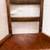Vintage Mid 1800's Antique primitive ladder back chair w/ leather seat 3 thumbnail
