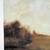 Litho Impressionist Landscape 62x47" Art Deco Woven Silver Mesh Frame 7 thumbnail
